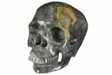 Realistic, Carved Smoky Quartz Crystal Skull #150868-1